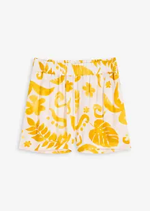 Mönstrade shorts i viskos med struktur, bonprix