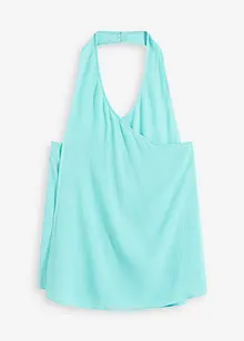 Halternecklinne i viskos med struktur, bonprix