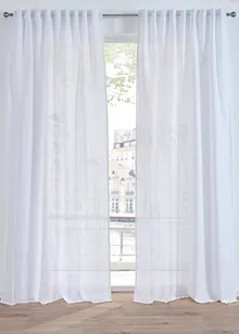 Gardinlängd med linnelook, normal och extra bred (1-pack), bonprix