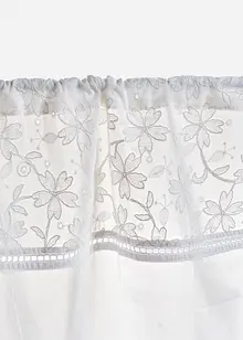 Cafégardin av ekologisk bomull med broderi, bonprix