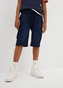 Jeansshorts i sweatmaterial, Regular Fit, bonprix