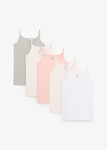 Undertröja (5-pack) med ekologisk bomull, bonprix