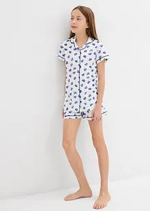 Pyjamas med shorts (set i 2 delar) med ekologisk bomull, bonprix