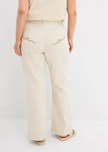 Wide Leg Jeans Mid Waist, med bekväm midja, bonprix