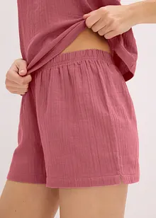 Muslinpyjamas med shorts och smala axelband, bonprix