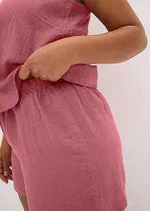 Muslinpyjamas med shorts och smala axelband, bonprix