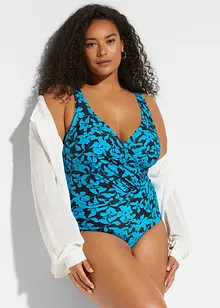 Baddräkt med omlottlook och lätt formande effekt, bonprix