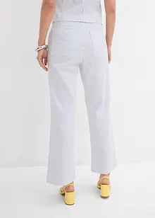 Wide Leg Cropped jeans med hög midja, bonprix