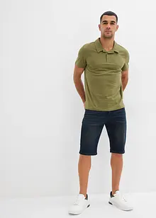 Stretchiga jeansshorts, smal passform, bonprix