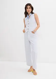 Wide Leg Cropped jeans med hög midja, bonprix