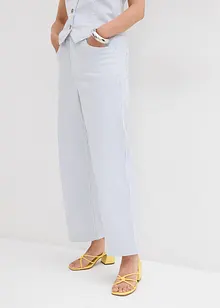 Wide Leg Cropped jeans med hög midja, bonprix