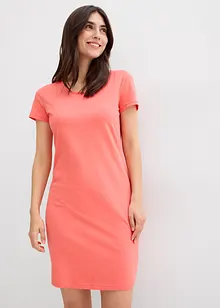 Jerseyklänning i ekologisk bomull med stretch, bonprix