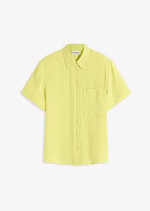 Blus med bröstficka och halvlånga ärmar, bonprix