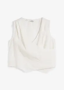 Bluslinne med omlottlook i rent linnematerial, bonprix