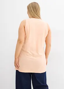 Långt linne i ren ekologisk bomull (2-pack), bonprix