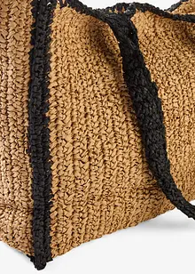 Shoppingväska med halmlook, bonprix