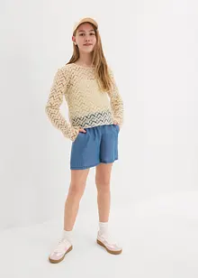 Shorts i dra på-modell av ren bomull, bonprix