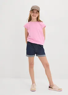 Jeansshorts med medelhög midja, bonprix