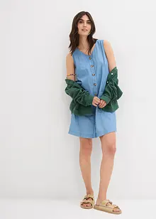 Jeansklänning av ekologisk bomull, bonprix