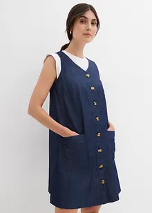 Jeansklänning av ekologisk bomull, bonprix