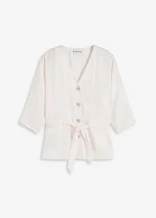 Blus med knytband, bonprix