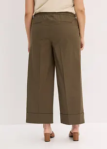 Byxa med gubbveck, av stretchigt bomullsmaterial, bonprix