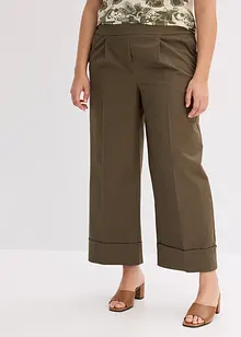 Byxa med gubbveck, av stretchigt bomullsmaterial, bonprix