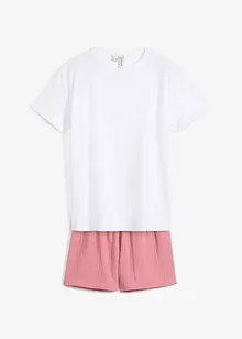 Pyjamas med shorts av muslin (2 delar), bonprix