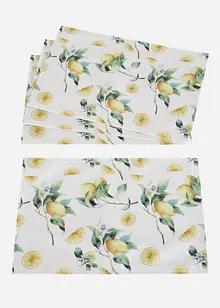 Bordstablett (set med 4) med citronmönster, bonprix