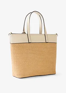 Shoppingväska med halmlook, bonprix