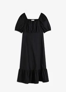 Mellanlång klänning i ekologisk bomull, bonprix