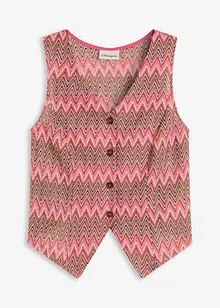 Väst med virkad look, bonprix
