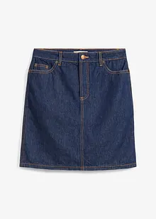 Jeanskjol Mid Waist, Low Stretch, bonprix