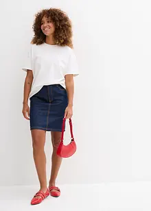 Jeanskjol Mid Waist, Low Stretch, bonprix