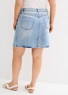 Jeanskjol Mid Waist, Low Stretch, bonprix