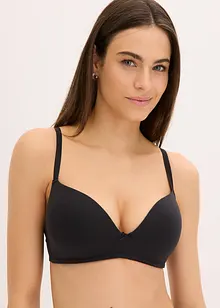 Push up-BH utan bygel med bomull (2-pack), bonprix