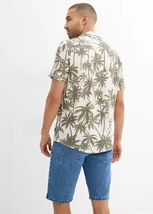 Kortärmad skjorta av viskos, Slim Fit, bonprix