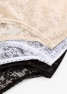 Midjetrosa av spets (3-pack), bonprix