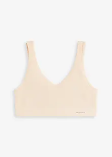 Ribbstickad och sömlös Feel Comfort BH-topp, bonprix