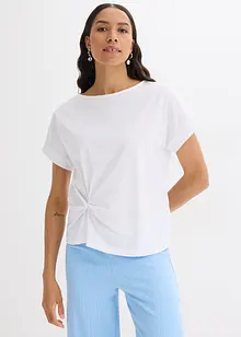 T-shirt med knutdetalj, bonprix