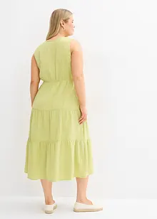 Klänning av mjuk muslin, bonprix