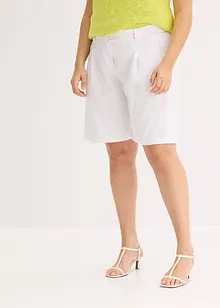 Shorts i tunn linnemix, bonprix