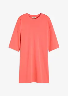 Jerseyklänning i tjockt material av ekologisk bomull, bonprix