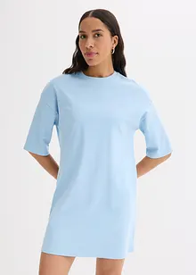 Jerseyklänning i tjockt material av ekologisk bomull, bonprix