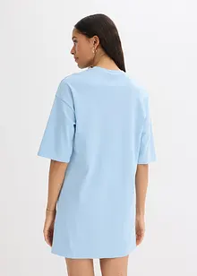 Jerseyklänning i tjockt material av ekologisk bomull, bonprix