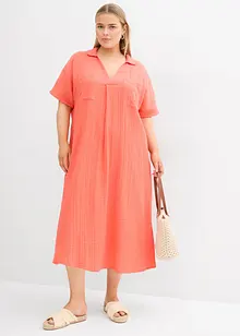 Kaftanklänning av mjuk muslin, bonprix