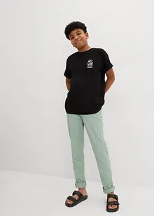 T-shirt av ekologisk bomull med tryck på ryggen, bonprix