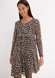 Mamma-/amningsklänning med leopardmönster, bonprix