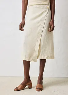 Omlottkjol i linne, bonprix