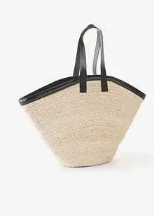 Shoppingväska med halmlook, bonprix